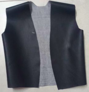 Kids Costumes to Hire - COWBOY - Black Leather Waistcoat - CHILD